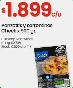 Changomas Check panzottis y sorrentinos oferta