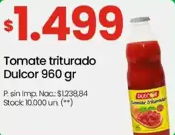 Changomas Dulcor tomate triturado oferta