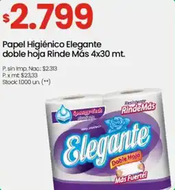 Changomas Elegante papel higiénico oferta