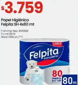 Changomas Felpita papel higiénico oferta