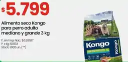 Changomas Kongo alimento seco oferta