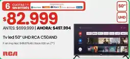 Changomas RCA TV LED 50" UHD oferta
