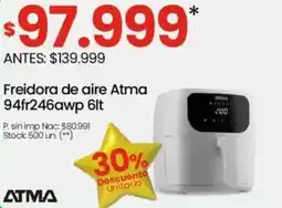 Changomas Atma freidora de aire 6L oferta