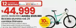 Changomas Bicleta aluminio rod. 29 cambios Shimano oferta