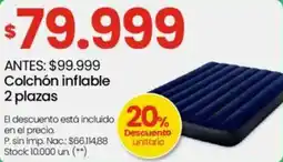 Changomas Colchón inflable 2 plazas oferta