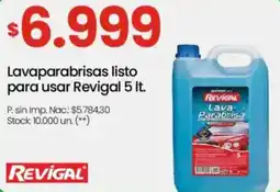 Changomas Revigal lavaparabrisas listo para usar oferta