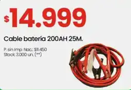 Changomas Cable batería 200AH 25M oferta
