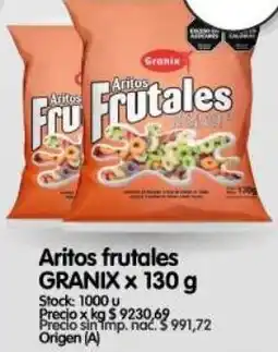 Supermercados Buenos Días Granix aritos frutales oferta