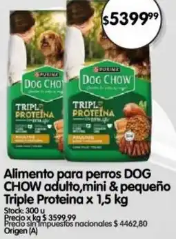 Supermercados Buenos Días Dog Chow alimento para perros oferta
