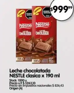 Supermercados Buenos Días Nestle leche chocolatada oferta