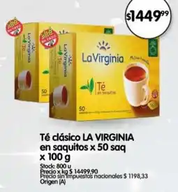 Supermercados Buenos Días La Virginia té clásico oferta