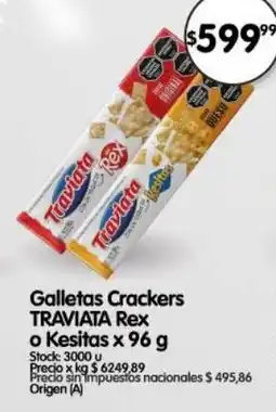 Supermercados Buenos Días Traviata Rex galletas crackers oferta