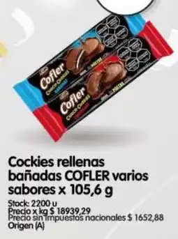 Supermercados Buenos Días Cofler cockies rellenas oferta