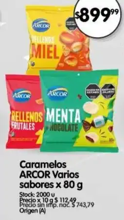 Supermercados Buenos Días Arcor caramelos oferta