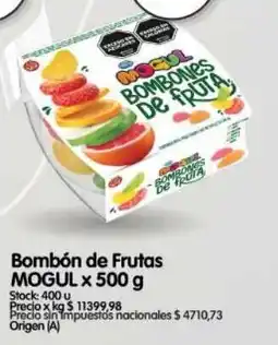 Supermercados Buenos Días Mogul bombón de frutas oferta