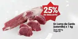 Supermercados Buenos Días En Lomo de Cerdo oferta
