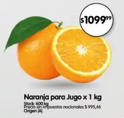 Supermercados Buenos Días Naranja para jugo oferta