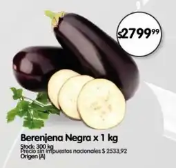 Supermercados Buenos Días Berenjena negra oferta