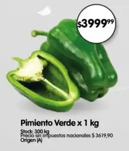 Supermercados Buenos Días Pimiento verde oferta