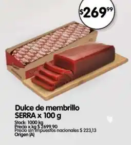 Supermercados Buenos Días Serra dulce de membrillo oferta
