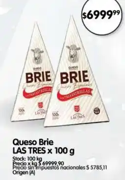 Supermercados Buenos Días Las Tres queso brie oferta
