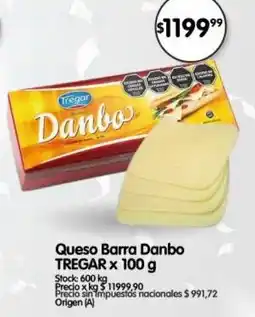 Supermercados Buenos Días Tregar queso barra danbo oferta