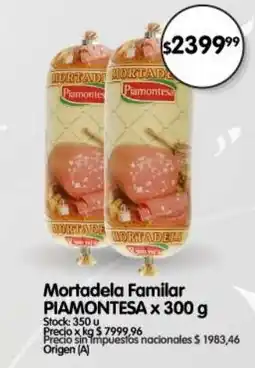 Supermercados Buenos Días Piamontesa mortadela familar oferta