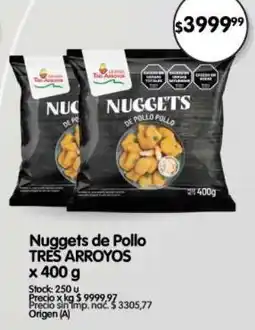Supermercados Buenos Días Tres Arroyos nuggets de pollo oferta