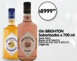 Supermercados Buenos Días Brighton gin oferta
