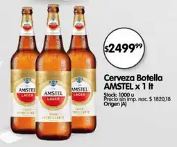 Supermercados Buenos Días Amstel cerveza botella oferta