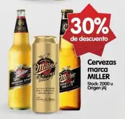 Supermercados Buenos Días Miller cervezas marca oferta