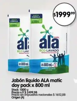 Supermercados Buenos Días Ala jabón líquido oferta