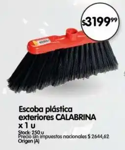 Supermercados Buenos Días Calabrina escoba plástica oferta