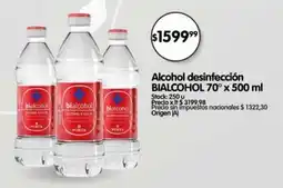 Supermercados Buenos Días Bialcohol alcohol desinfección oferta