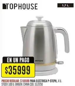 Coto Tophouse pava eléctrica oferta