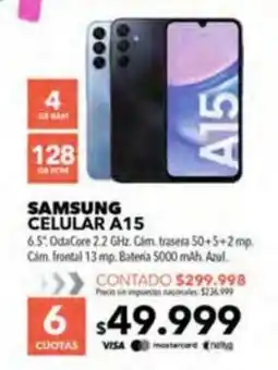 Nexon Samsung celular A15 oferta