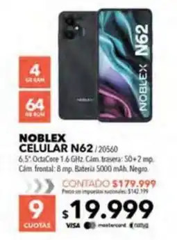 Nexon Noblex celular N62 oferta