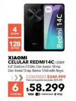 Nexon Xiaomi celular Redmi 14C oferta