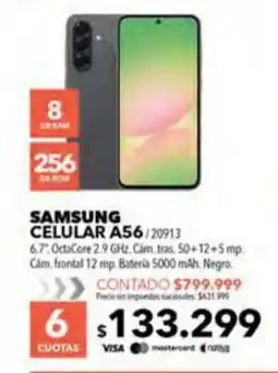 Nexon Samsung celular A56 oferta