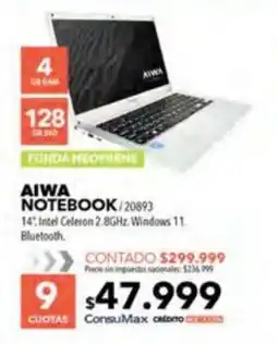 Nexon Aiwa Notebook oferta