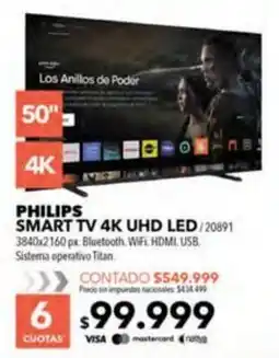 Nexon Philips Smart TV 4K UHD LED oferta