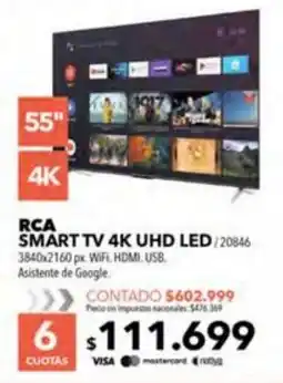 Nexon RCA Smart TV 4K UHD LED oferta