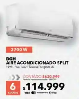 Nexon BGH aire acondicionado split oferta