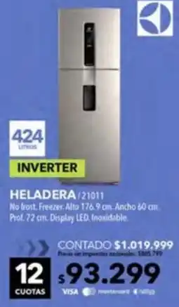 Nexon Electrolux heladera oferta
