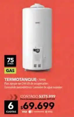 Nexon Longvie termotanque oferta
