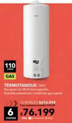 Nexon Longvie termotanque oferta
