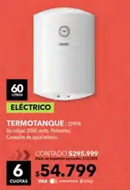 Nexon Longvie termotanque oferta