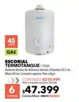 Nexon Escorial termotanque oferta