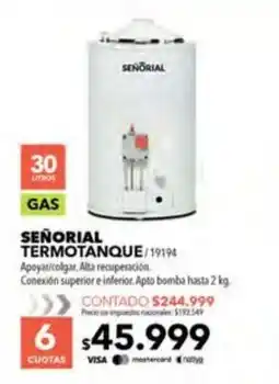 Nexon Señorial termotanque oferta