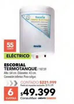 Nexon Escorial termotanque oferta